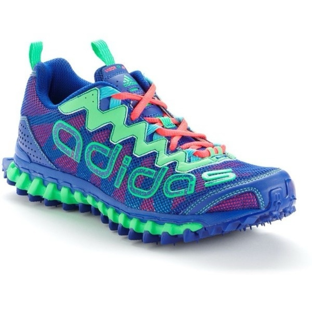 Adidas VIGOR TR III TR3 Trail Running Walking Blue Green G66060 Womens Sz 8